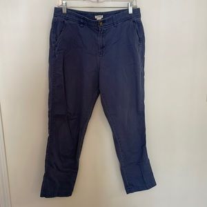JCrew Straight Leg Chino Size 6 Slate Blue